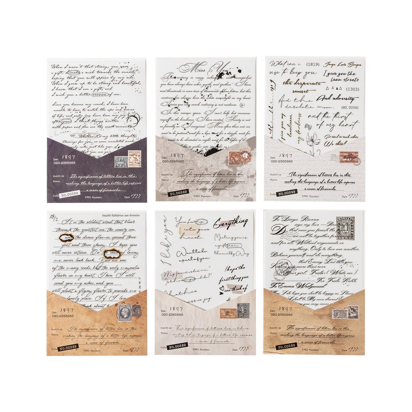TRANSFER STICKERS: Letters Serie, 2 pcs/pack