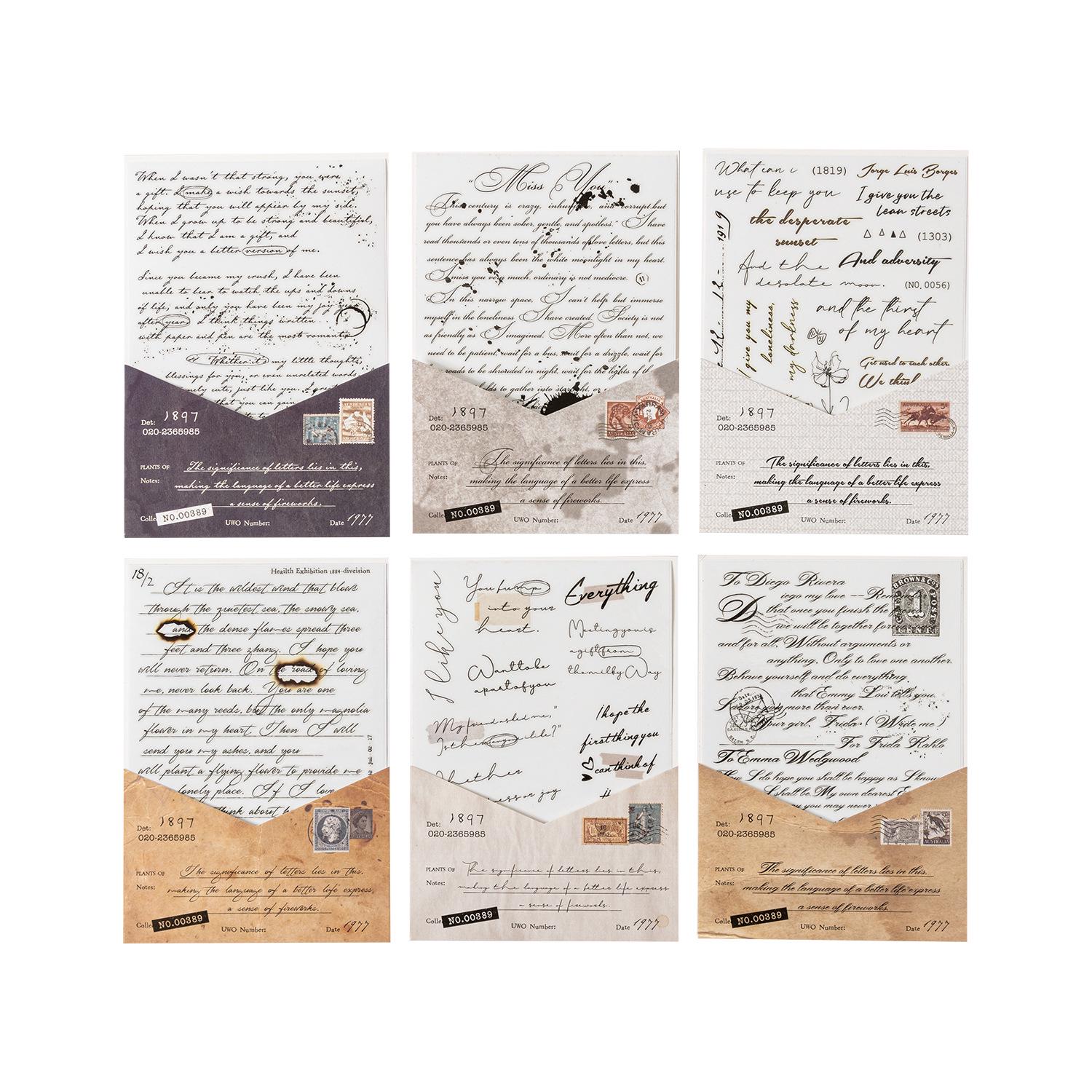 TRANSFER STICKERS: Letters Serie, 2 pcs/pack