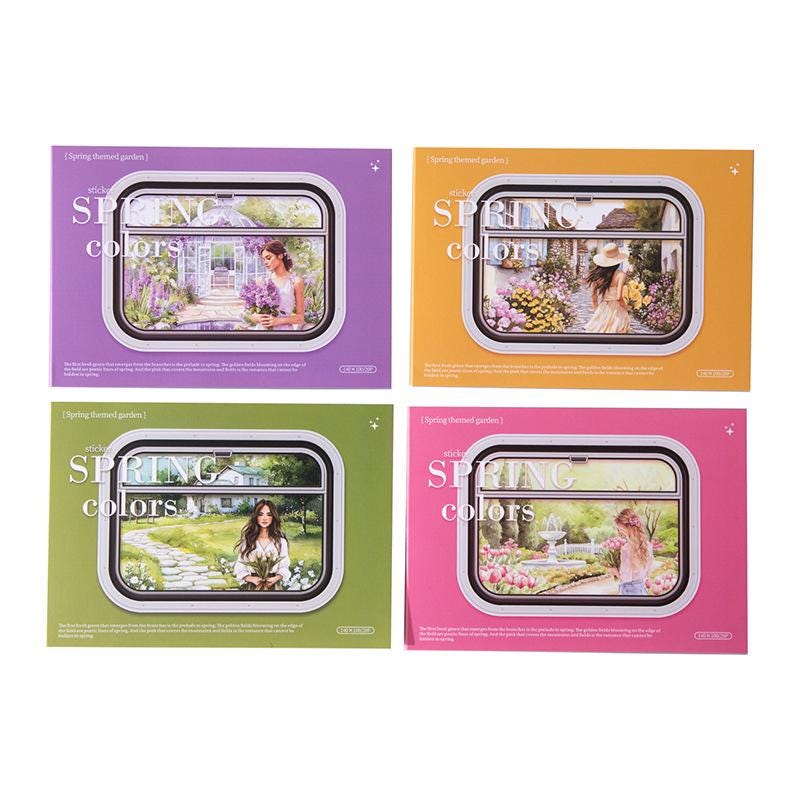 Sticker BOOK: Spring Colors, 20 sheets