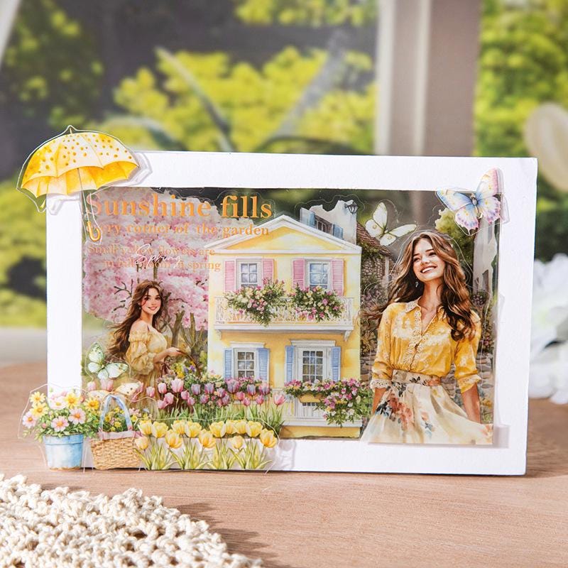 Sticker BOOK: Spring Colors, 20 sheets