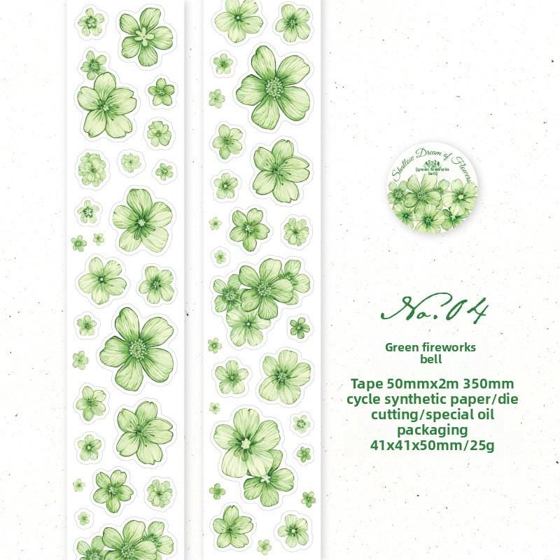 PET Tape: Flowers, 1 roll