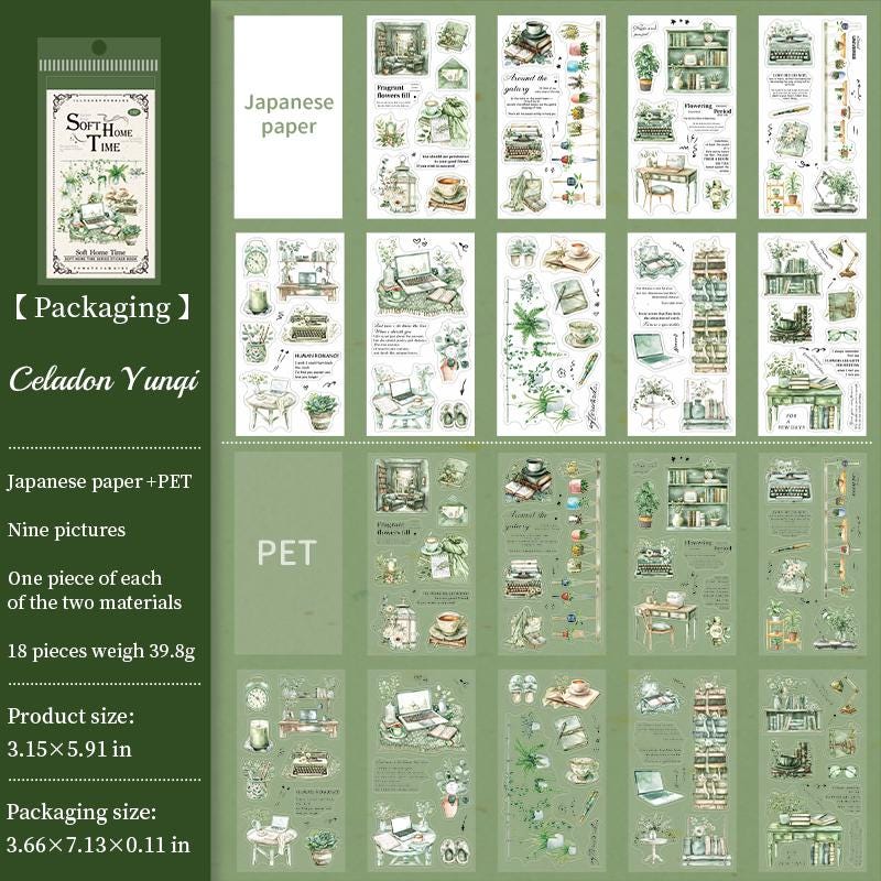 Sticker BOOK: Soft Home Time 18 sheets