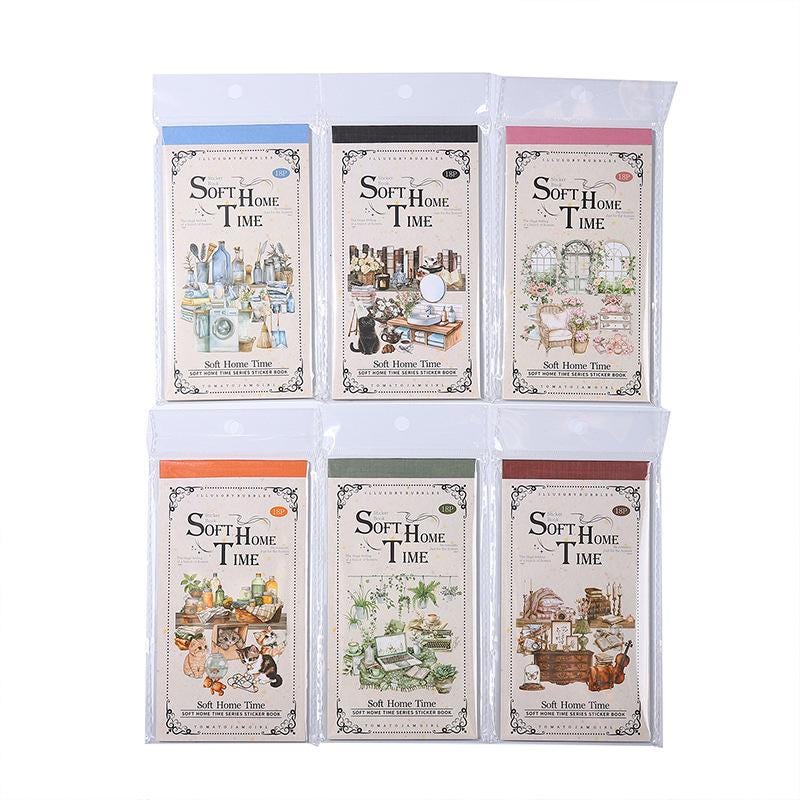 Sticker BOOK: Soft Home Time 18 sheets