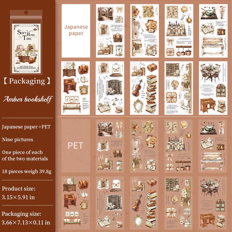 Sticker BOOK: Soft Home Time 18 sheets