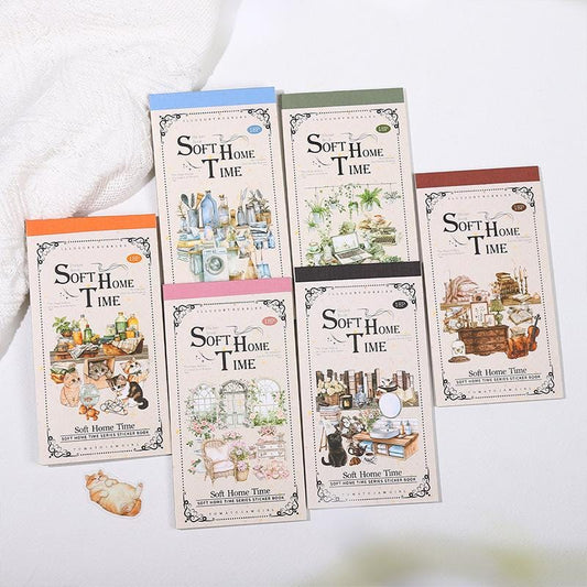 Sticker BOOK: Soft Home Time 18 sheets