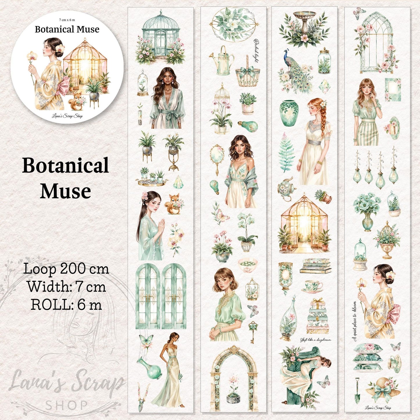 Botanical Muse - PET Tape | Scrapbooking & Journaling