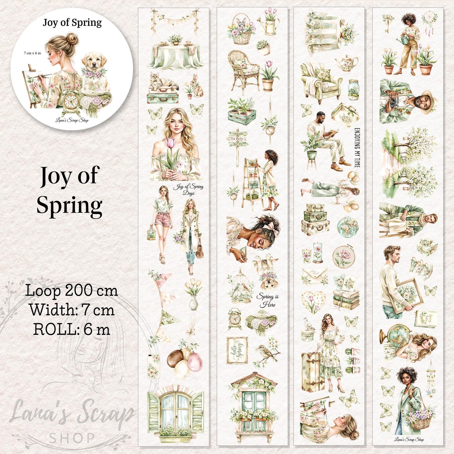 Joy of Spring - PET Tape | Scrapbooking & Journaling
