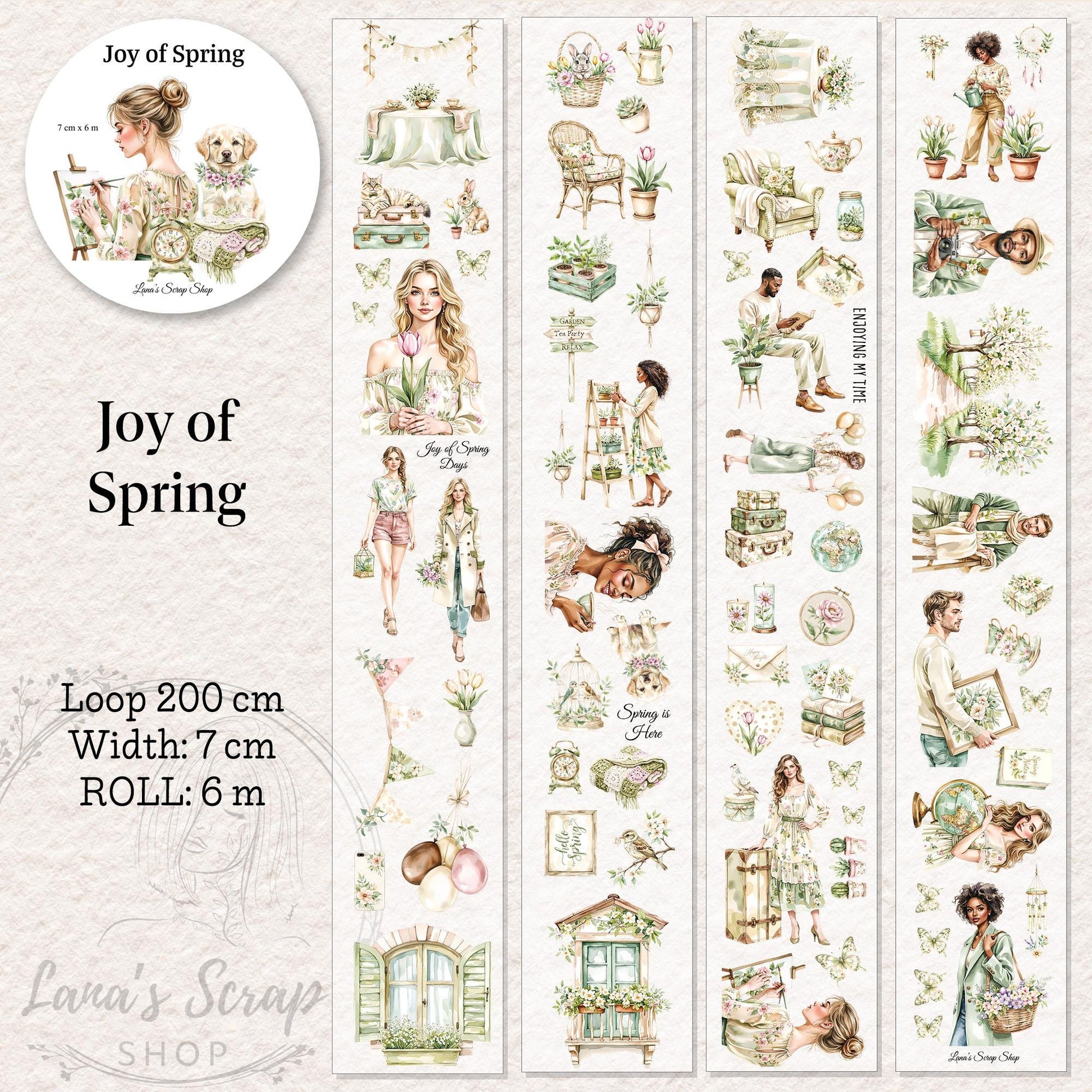 Joy of Spring - PET Tape | Scrapbooking & Journaling