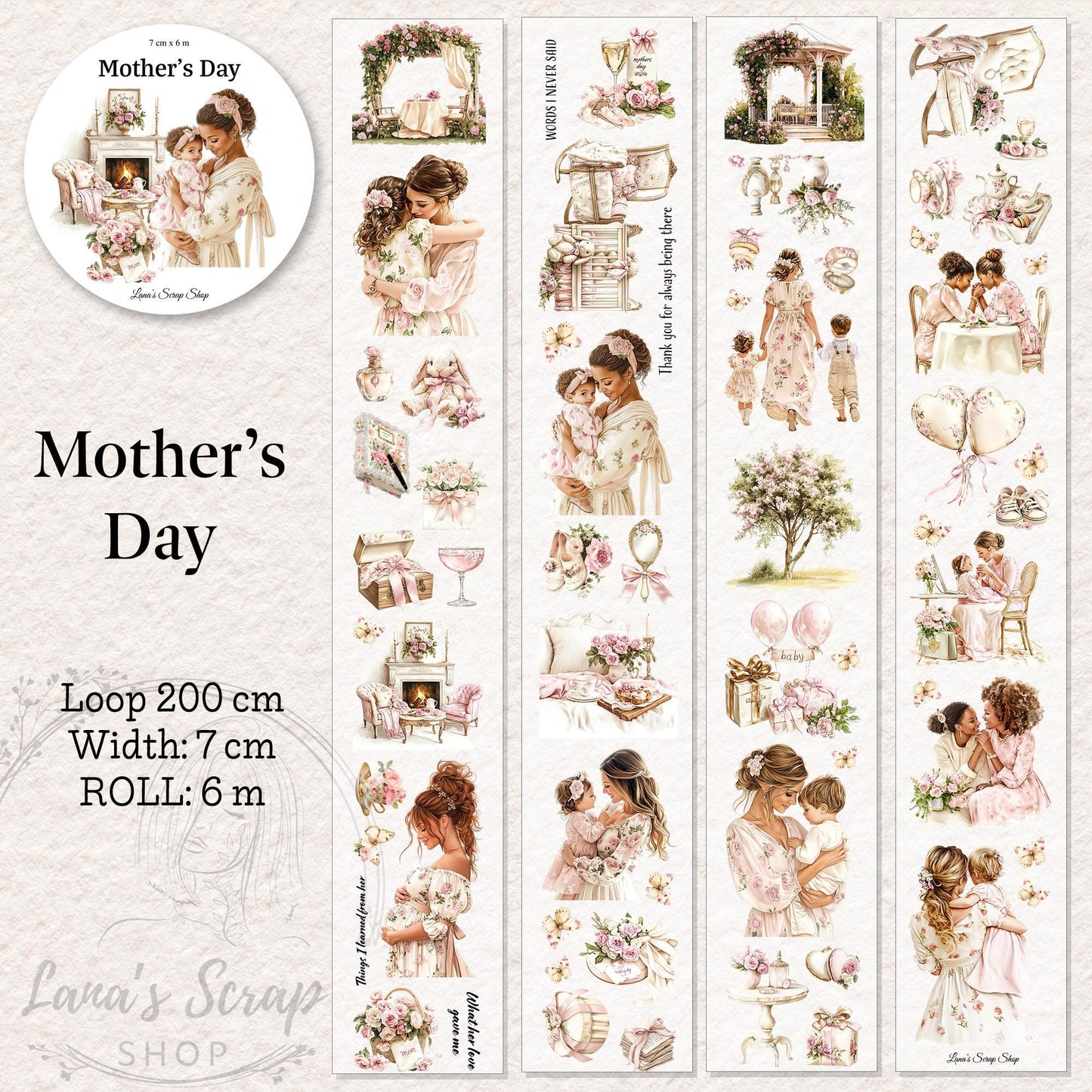 Mother’s Day - PET Tape | Scrapbooking & Journaling