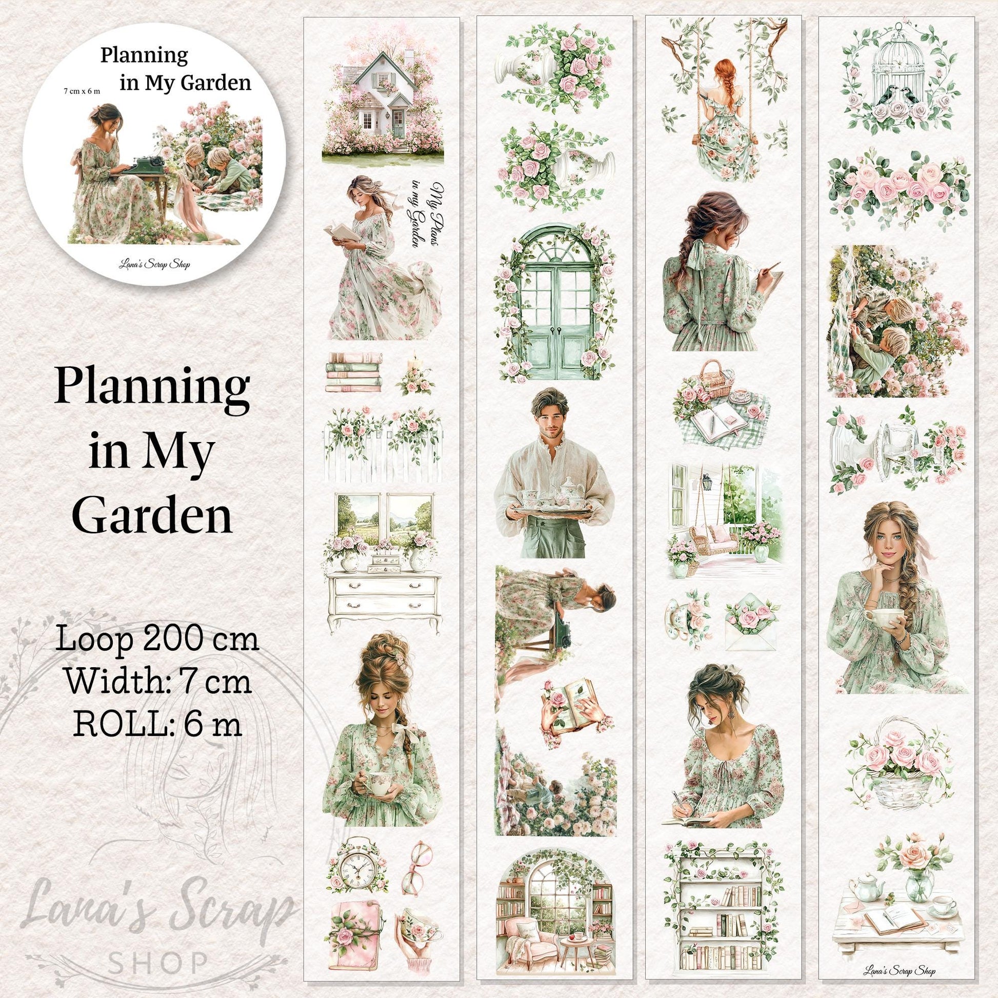 Planning in My Garden - PET Tape | Scrapbooking & Journaling