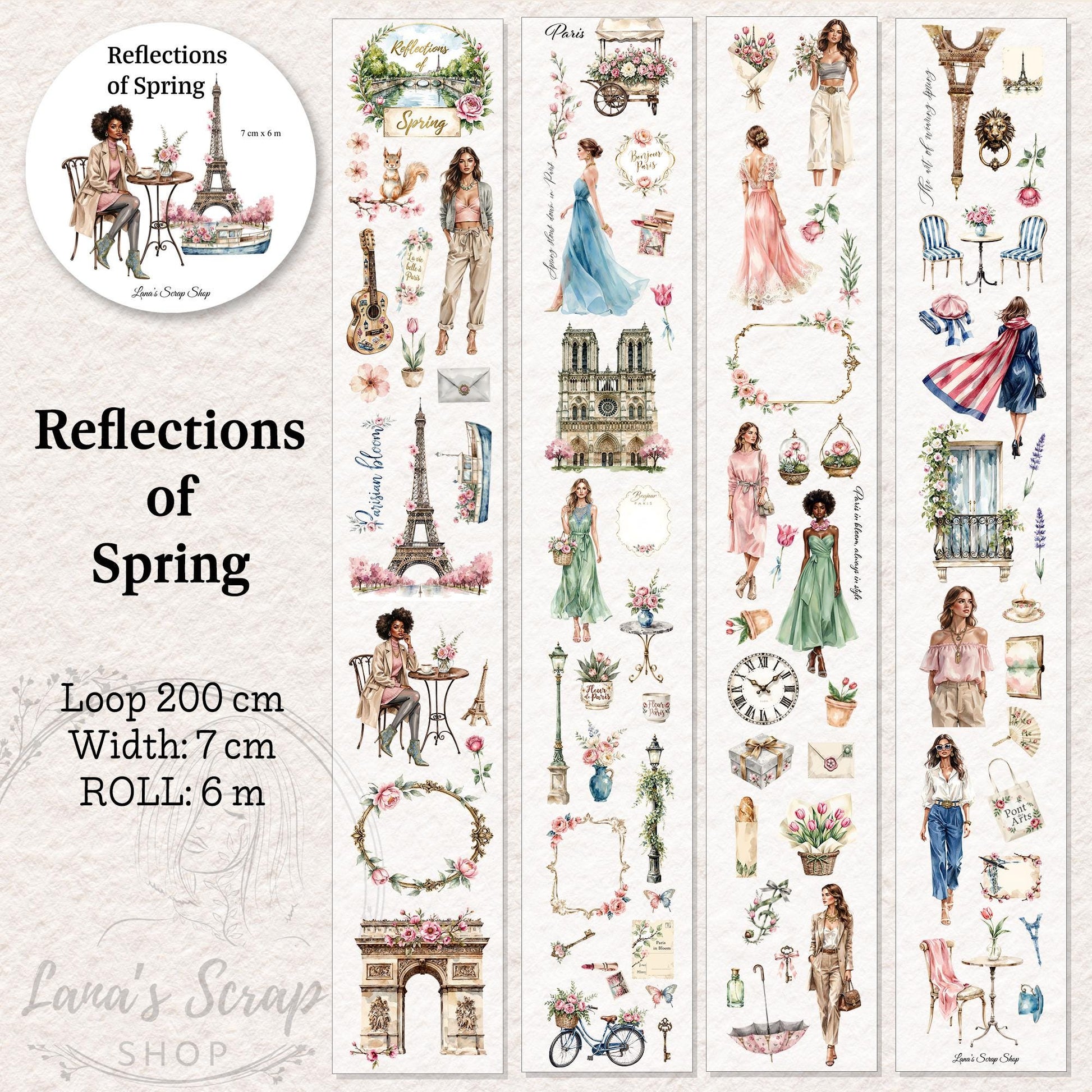 Reflections of Spring - PET Tape | Scrapbooking & Journaling