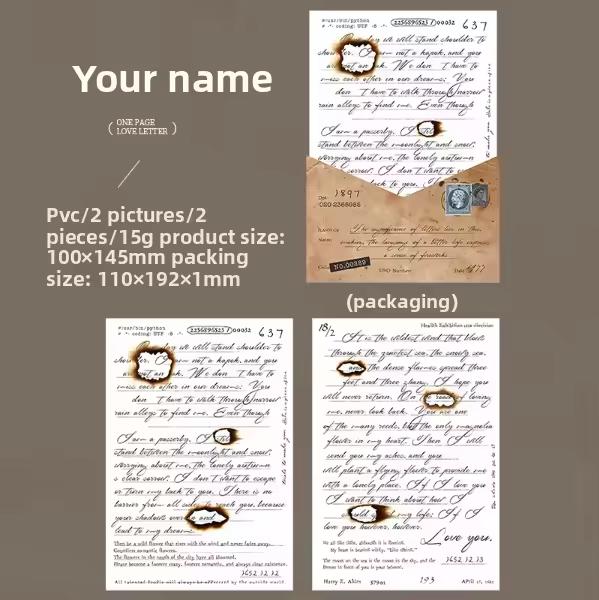 TRANSFER STICKERS: Letters Serie, 2 pcs/pack