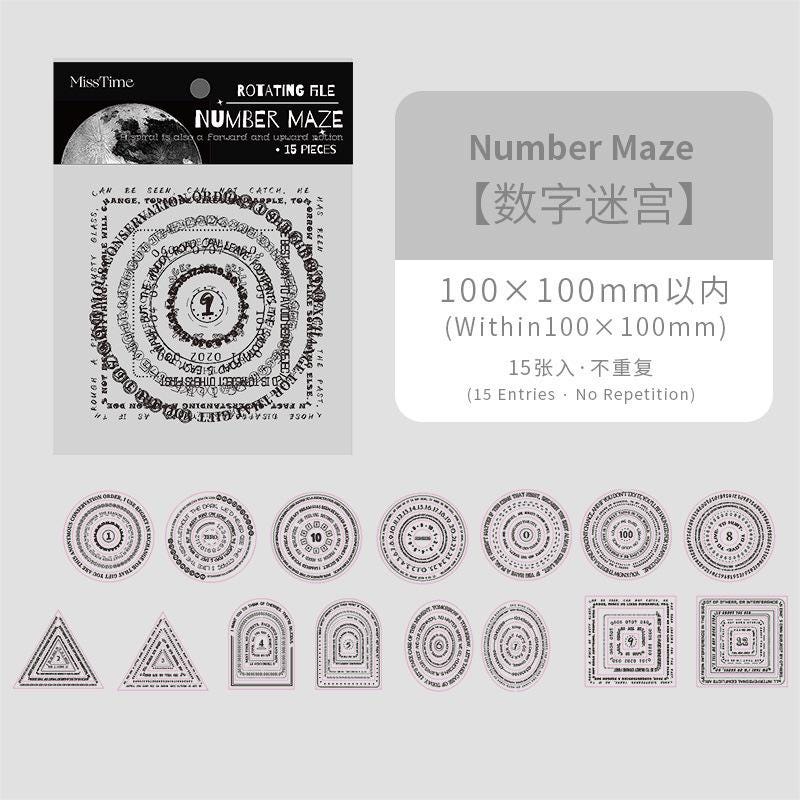 PET STICKERS: 15 pcs Basic Shapes