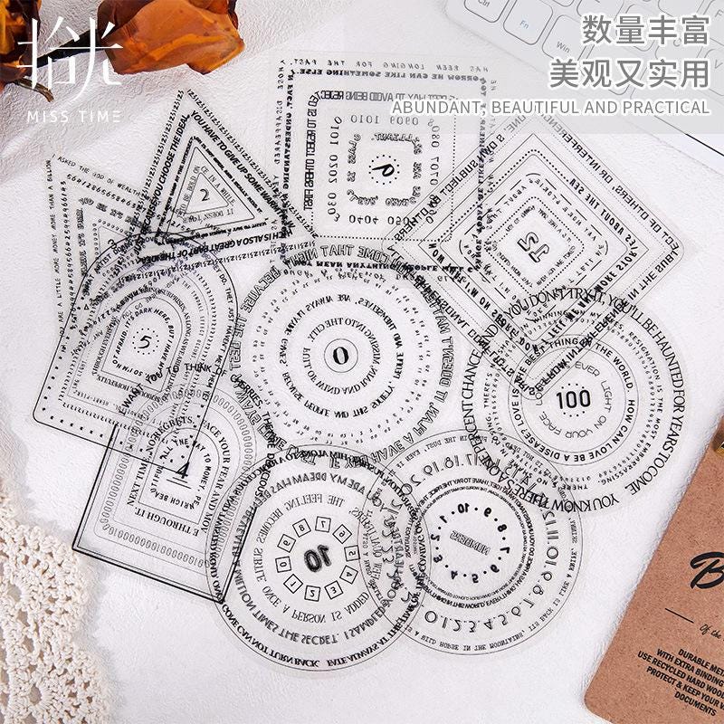 PET STICKERS: 15 pcs Basic Shapes