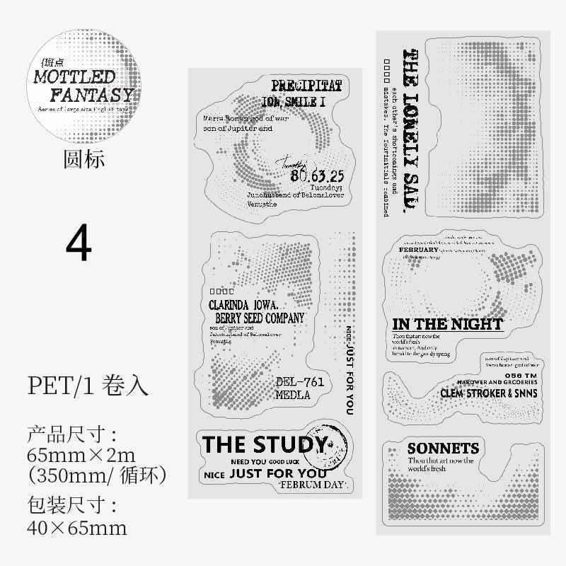 PET Tape: Mottled Fantasy, 1 roll