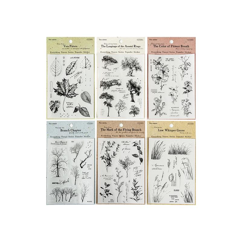RUB-ON. Transfer Stickers: Plant Serie