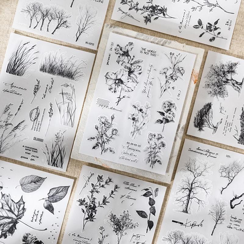 RUB-ON. Transfer Stickers: Plant Serie