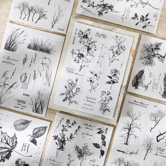 RUB-ON. Transfer Stickers: Plant Serie