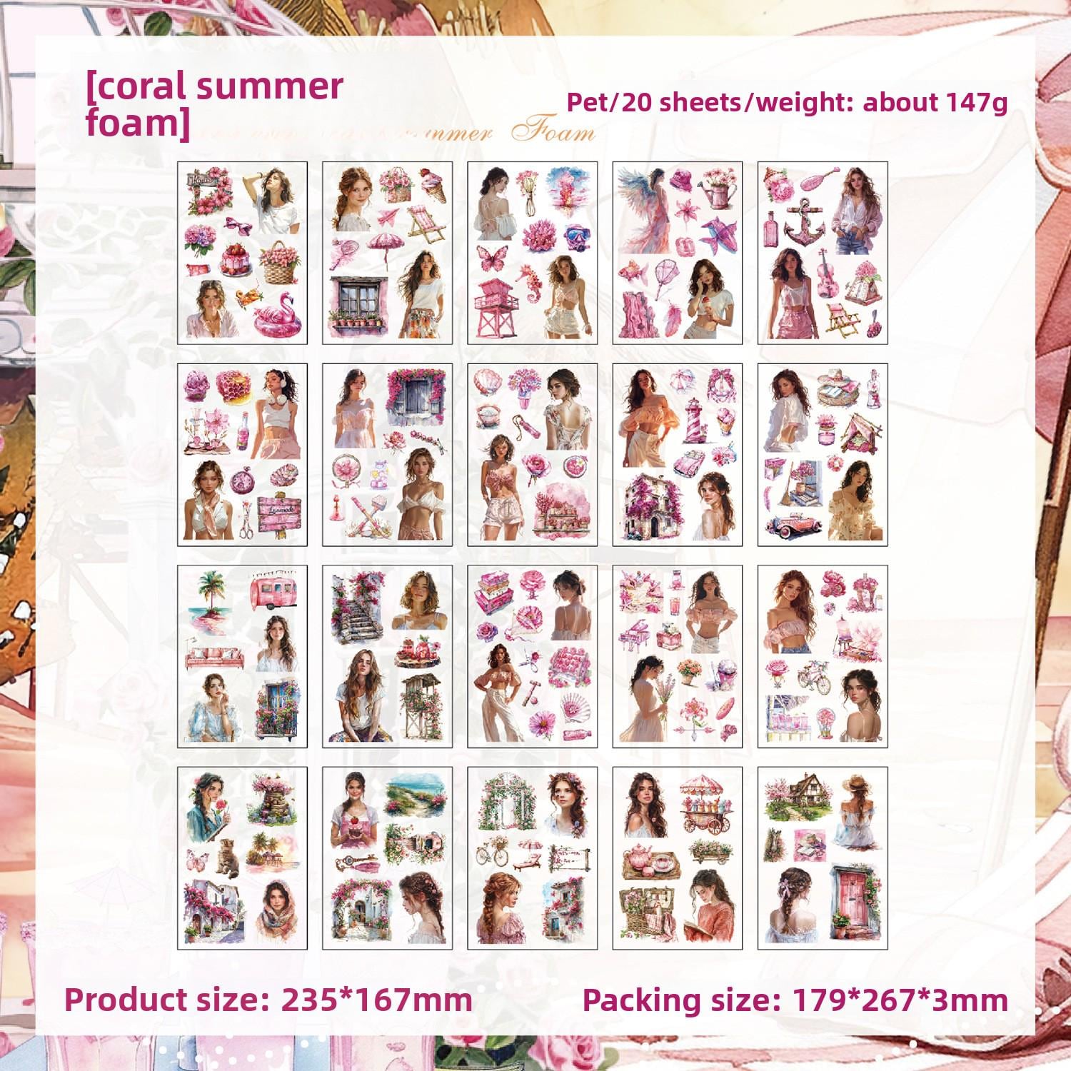 Sticker BOOK: Four Seasons, 20 sheets