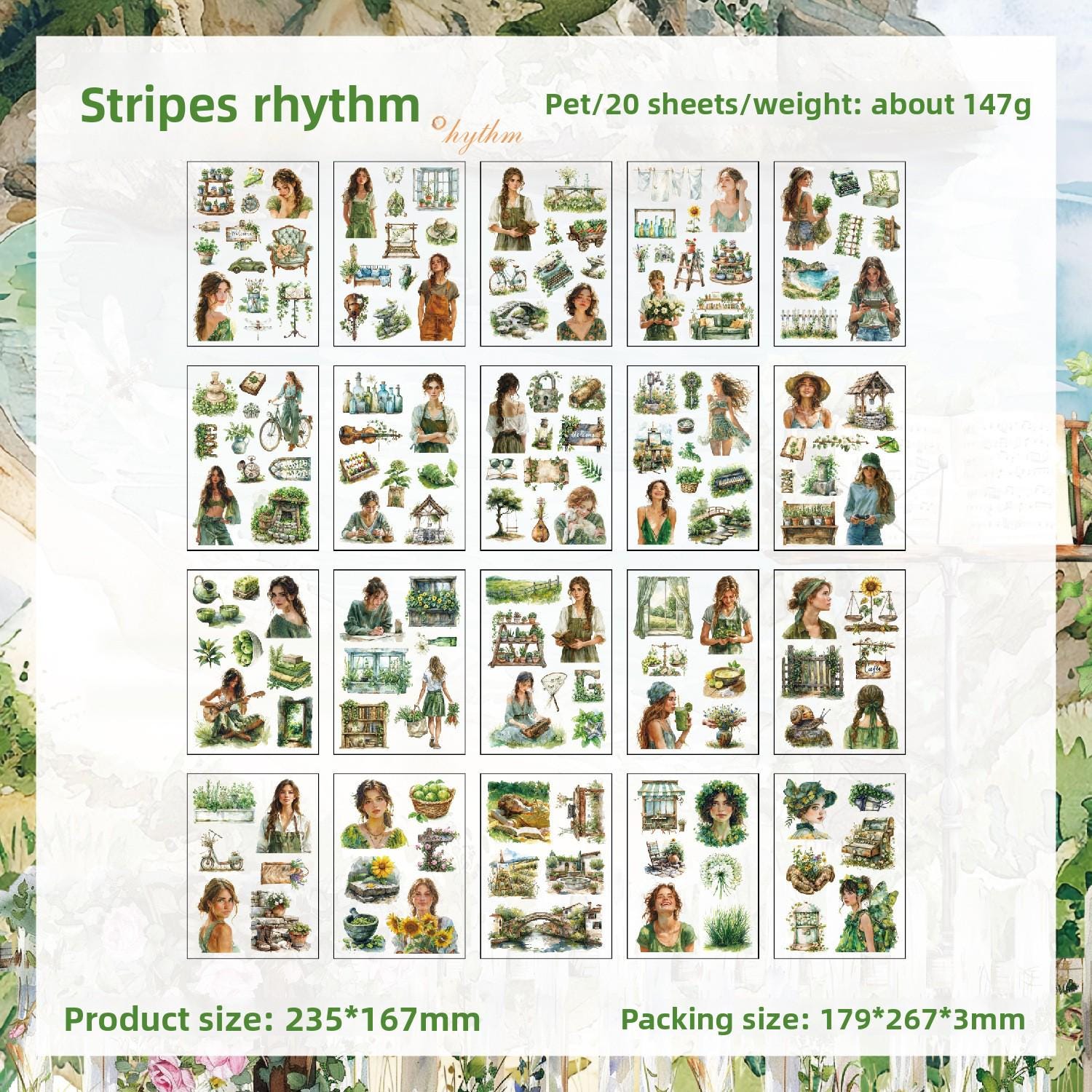 Sticker BOOK: Four Seasons, 20 sheets
