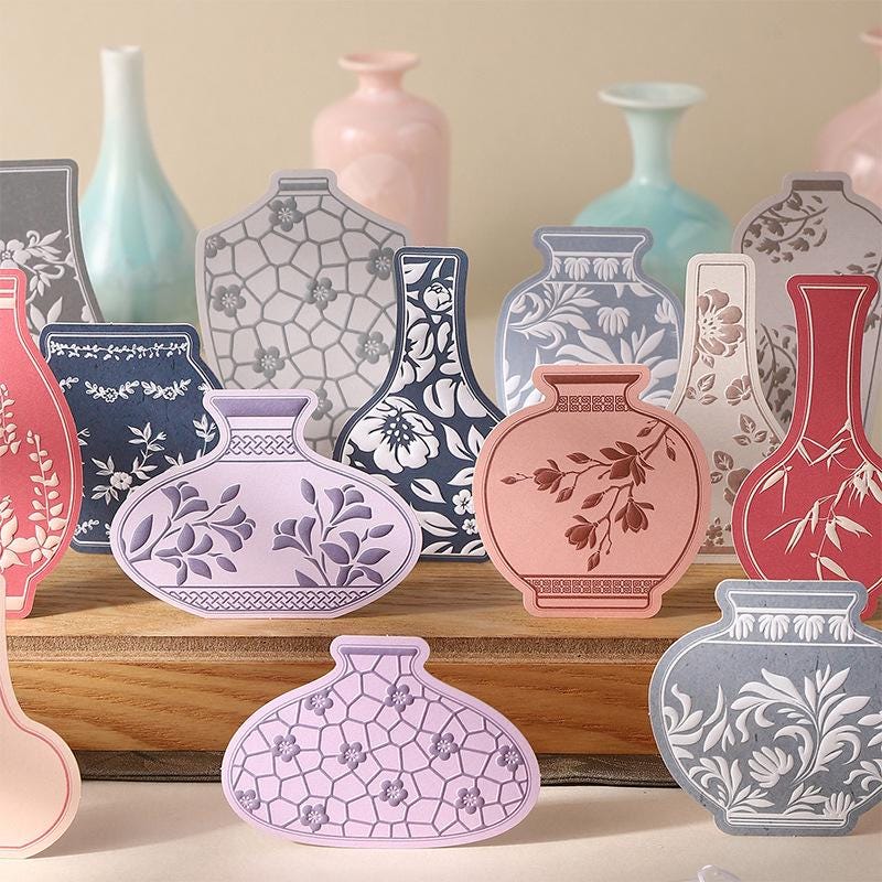 STICKER PACK: Vases, 20 pcs