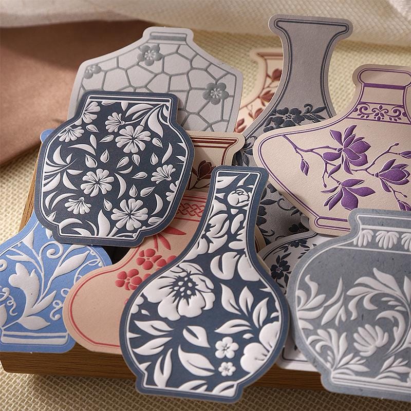 STICKER PACK: Vases, 20 pcs