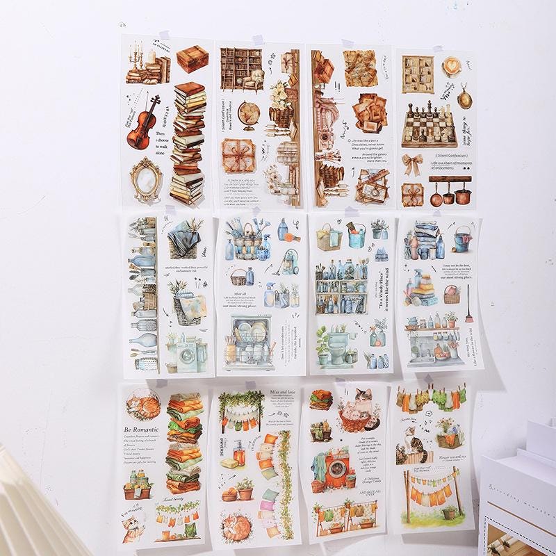 Sticker BOOK: Soft Home Time 18 sheets