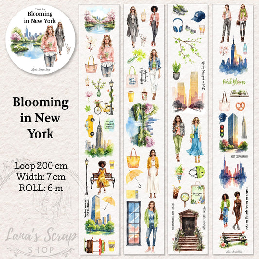 Blooming in New York - PET Tape | Scrapbooking & Journaling
