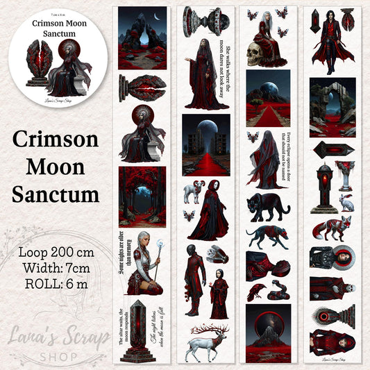 Crimson Moon Sanctum - PET Tape | Scrapbooking & Journaling