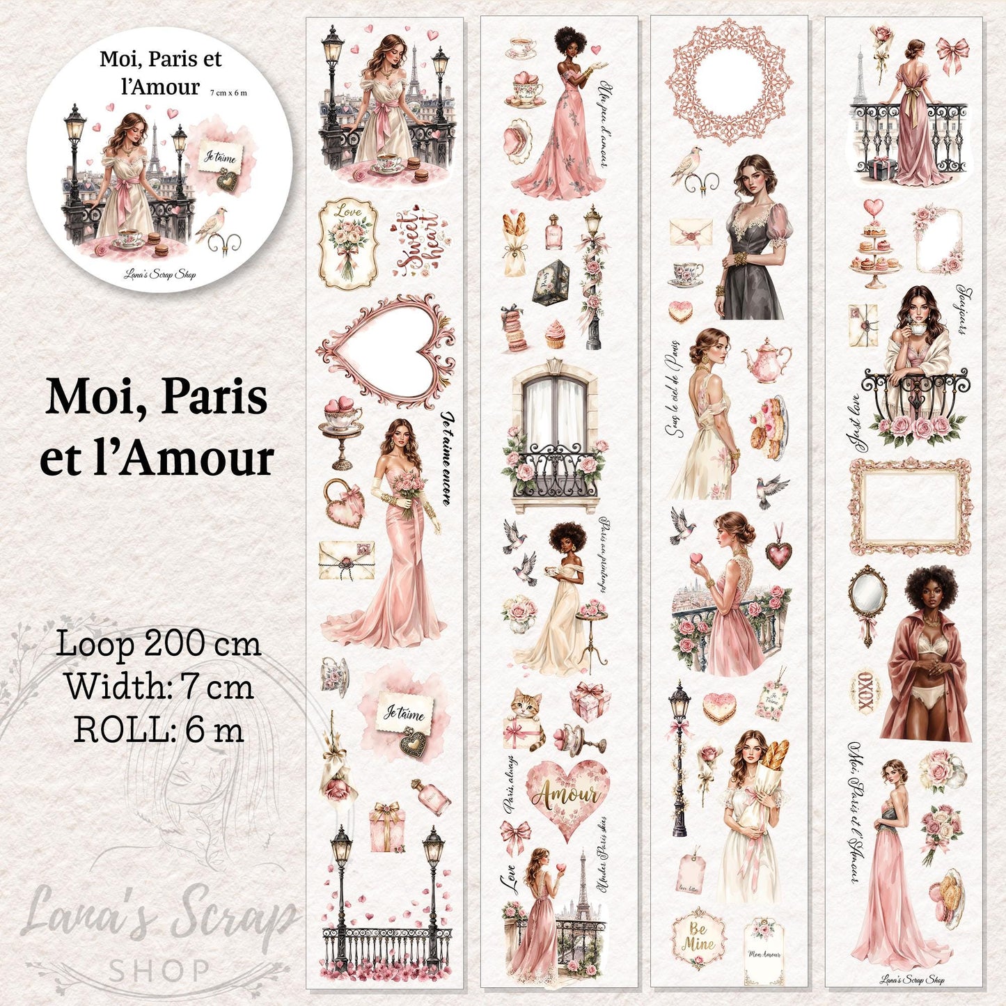 Moi Paris et l’Amour - PET Tape | Scrapbooking & Journaling