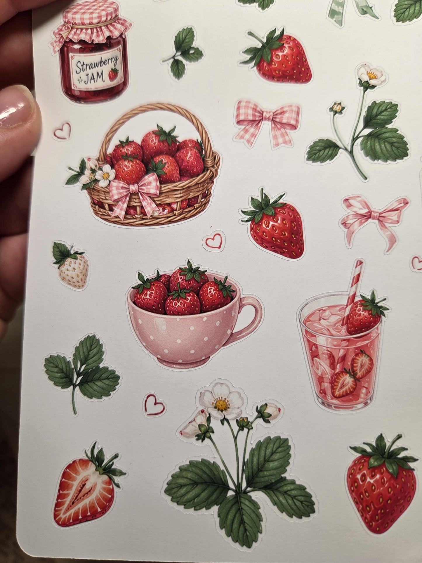 Strawberry Moments, Stickers Sheet | Scrapbooking & Journaling