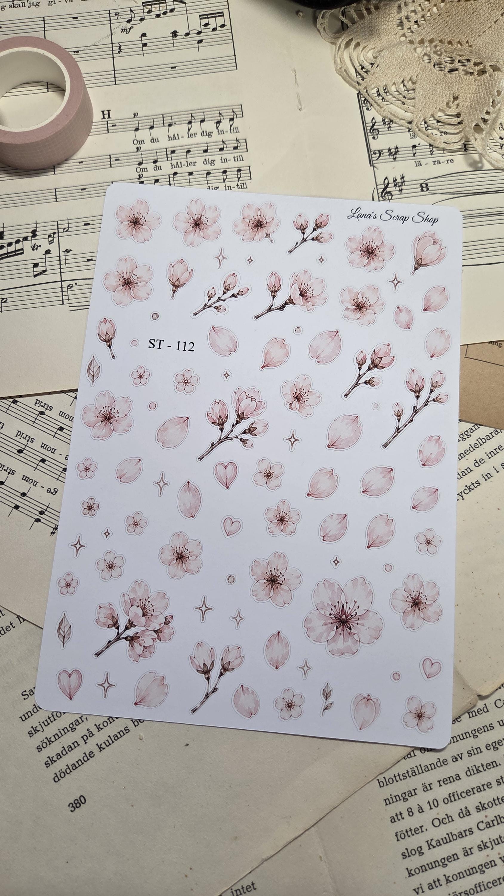 Sakura Time, Stickers Sheet | Scrapbooking & Journaling
