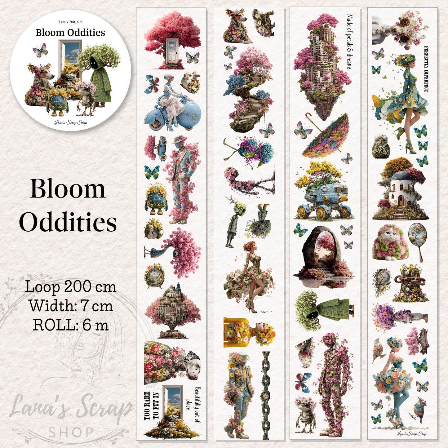 Bloom Oddities - PET Tape | Scrapbooking & Journaling