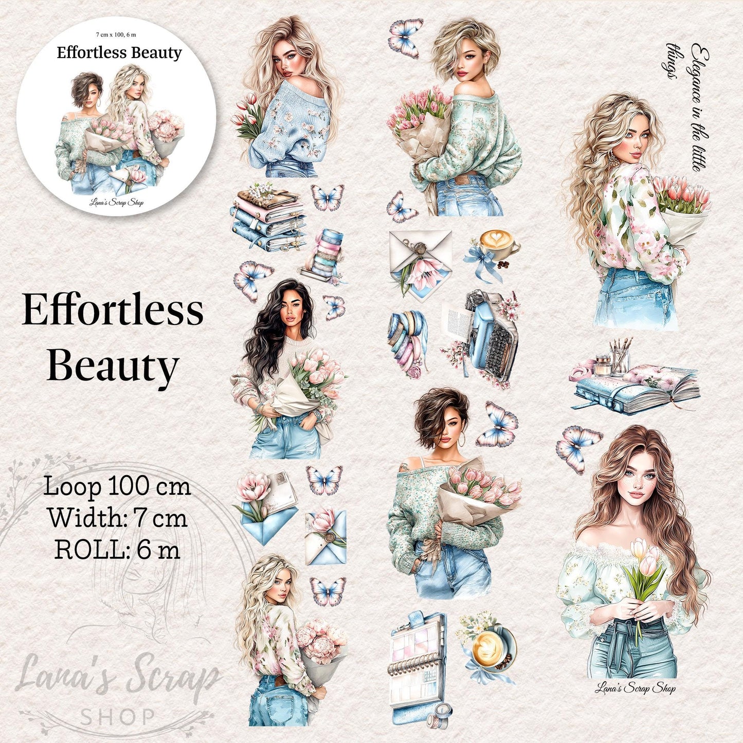 Effortless Beauty - PET Tape | Scrapbooking & Journaling