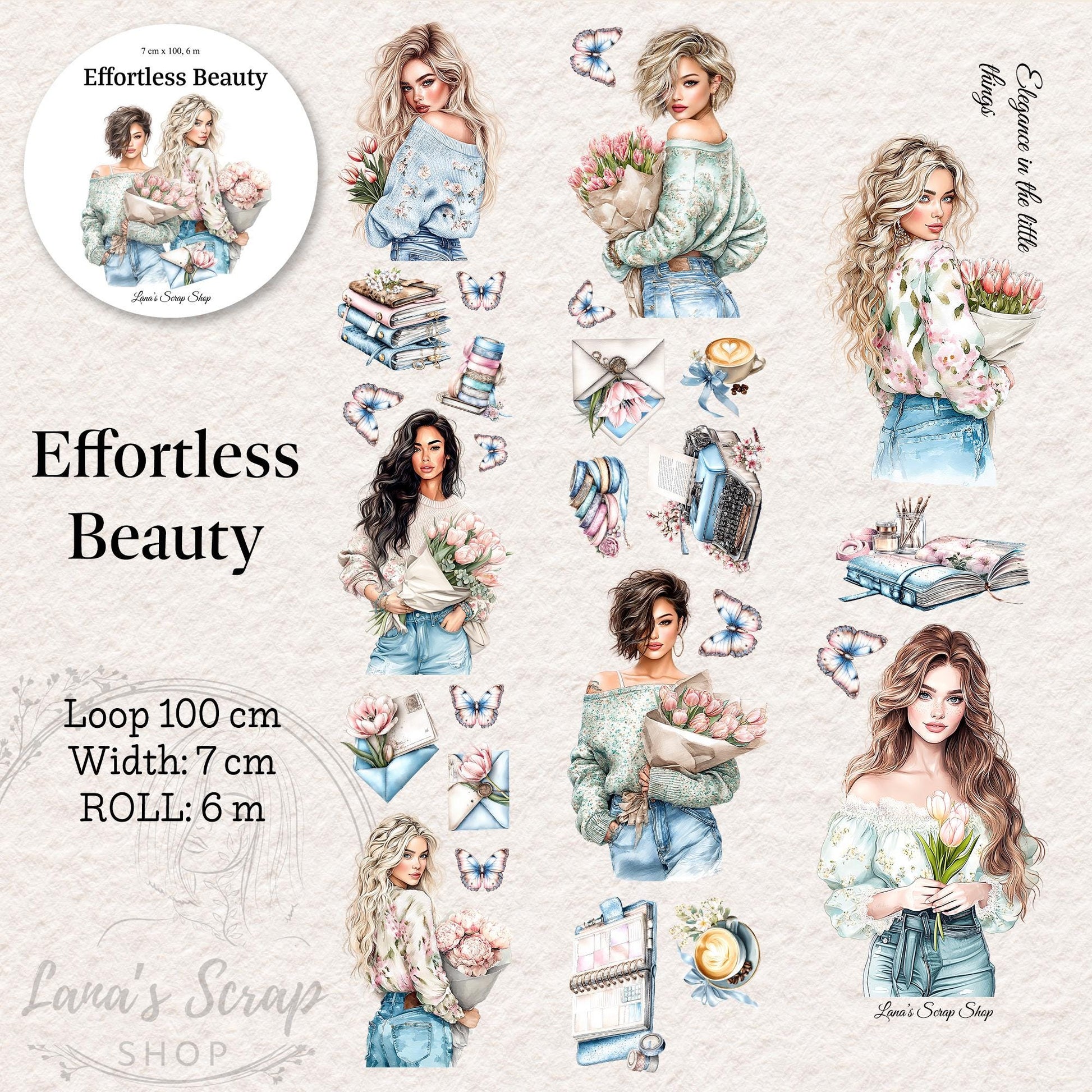 Effortless Beauty - PET Tape | Scrapbooking & Journaling