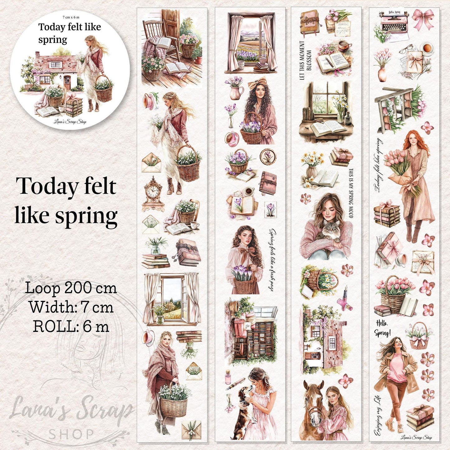 Today Felt Like Spring - PET Tape | Scrapbooking & Journaling