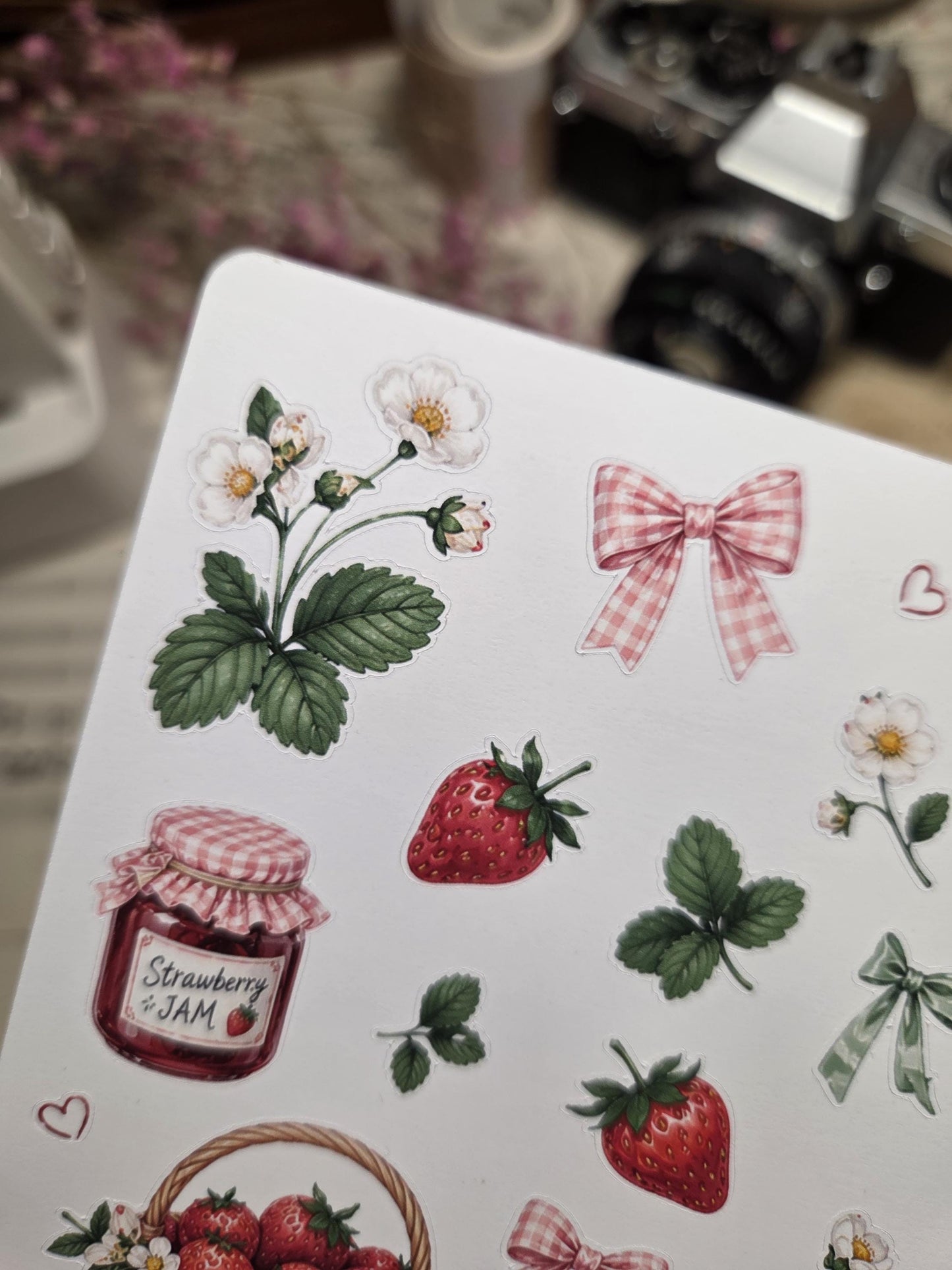 Strawberry Moments, Stickers Sheet | Scrapbooking & Journaling
