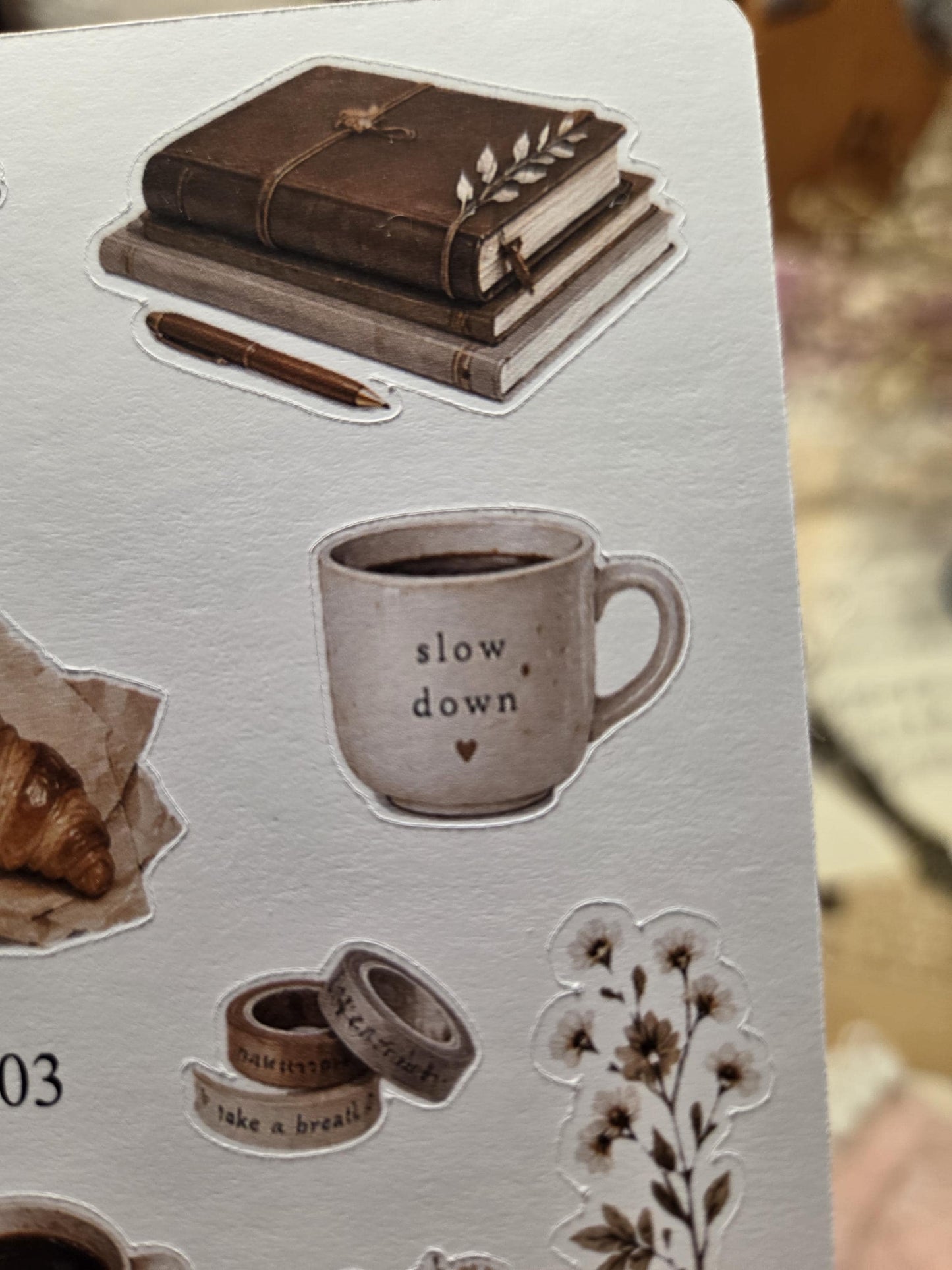 Coffee and Lifestyle, Stickers Sheet | Scrapbooking & Journaling