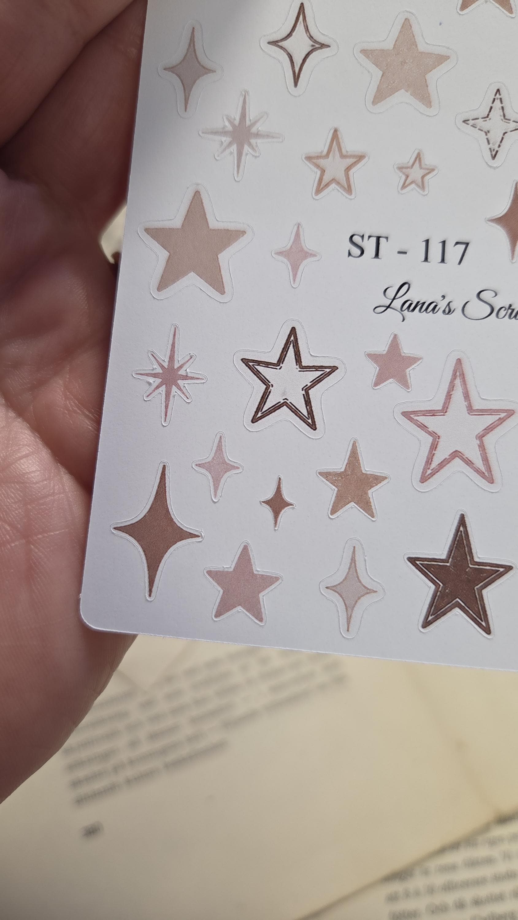 Stars, Stickers Sheet, A6 | Scrapbooking & Journaling