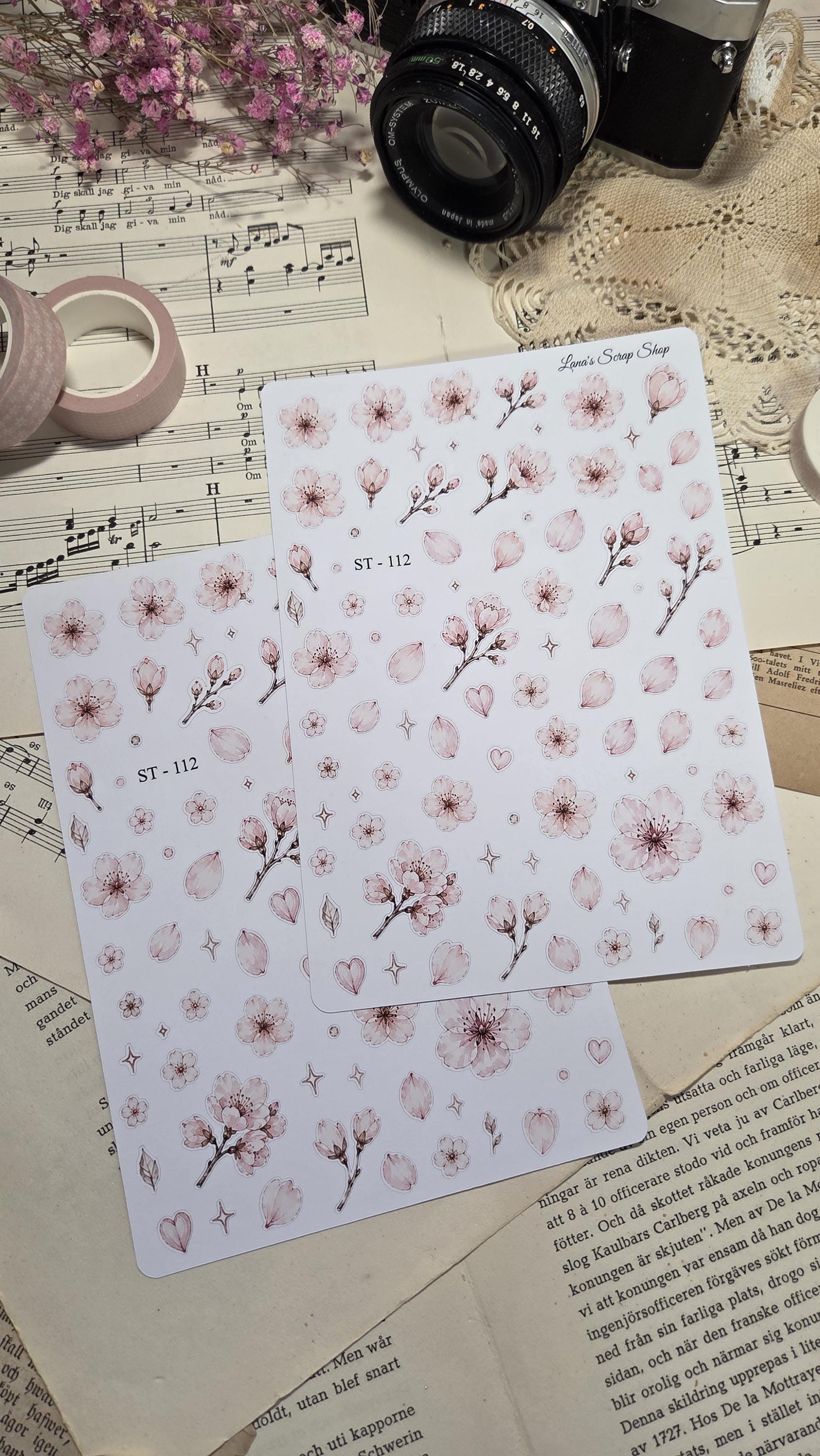 Sakura Time, Stickers Sheet | Scrapbooking & Journaling