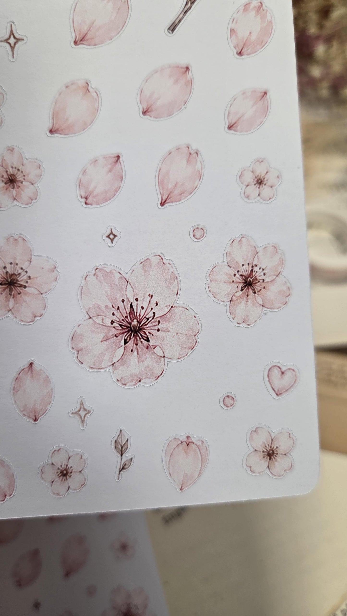 Sakura Time, Stickers Sheet | Scrapbooking & Journaling