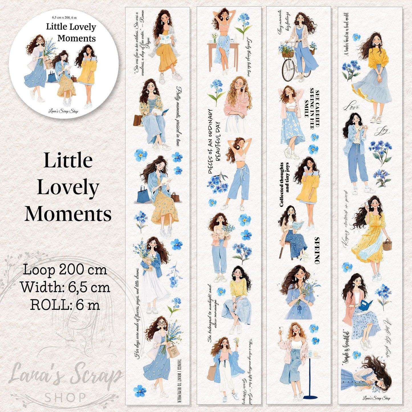 Little Lovely Moments - PET Tape | Scrapbooking & Journaling