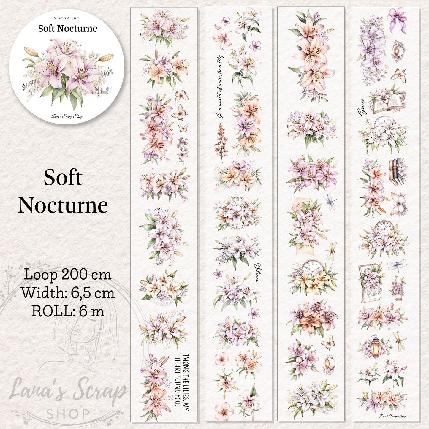 Soft Nocturne - PET Tape | Scrapbooking & Journaling