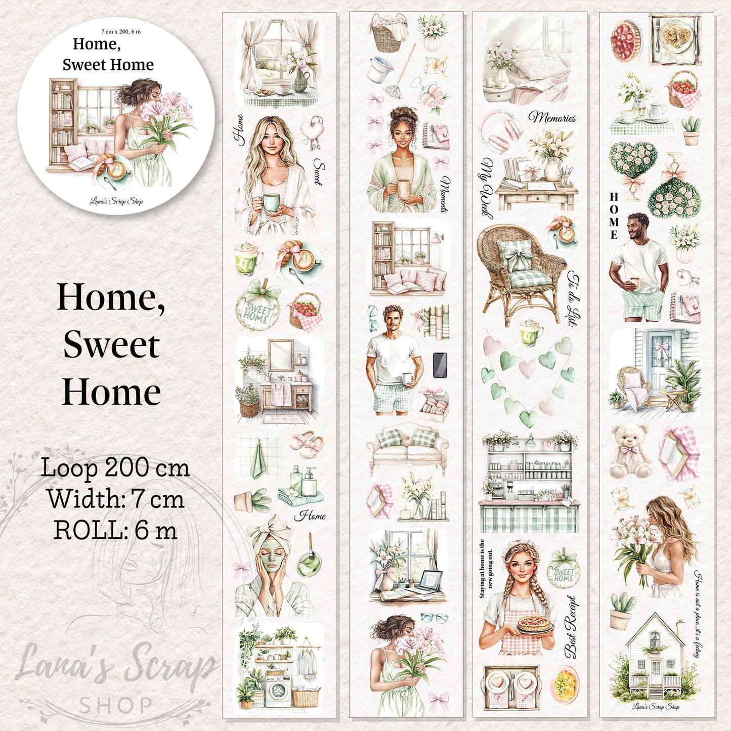 Home, Sweet Home - PET Tape | Scrapbooking & Journaling