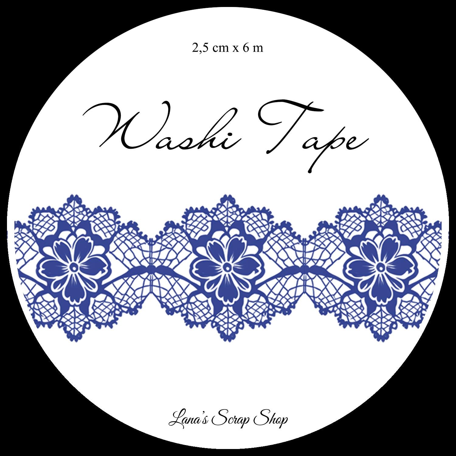 Lace 03, 2 cm wide - WASHI Tape | Scrapbooking & Journaling