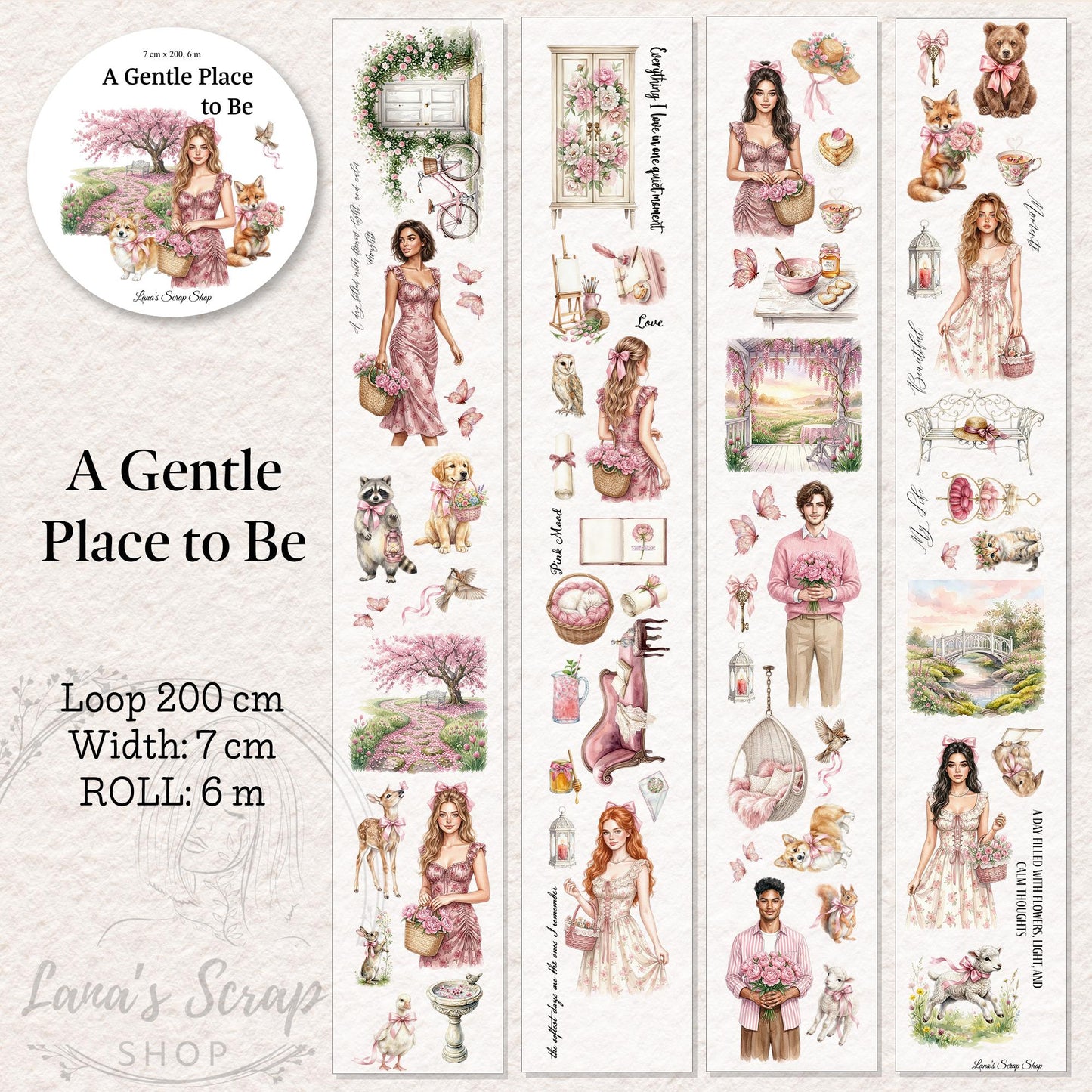 A Gentle Place to Be - PET Tape | Scrapbooking & Journaling