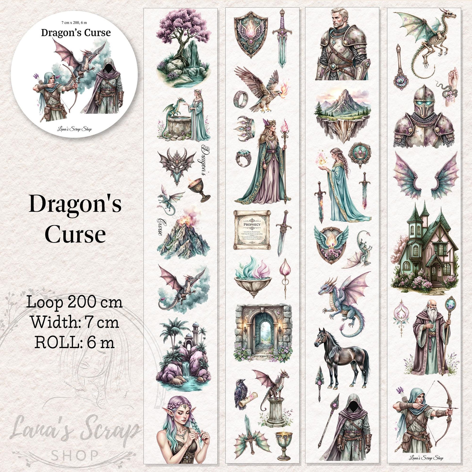 Dragon’s Curse - PET Tape | Scrapbooking & Journaling