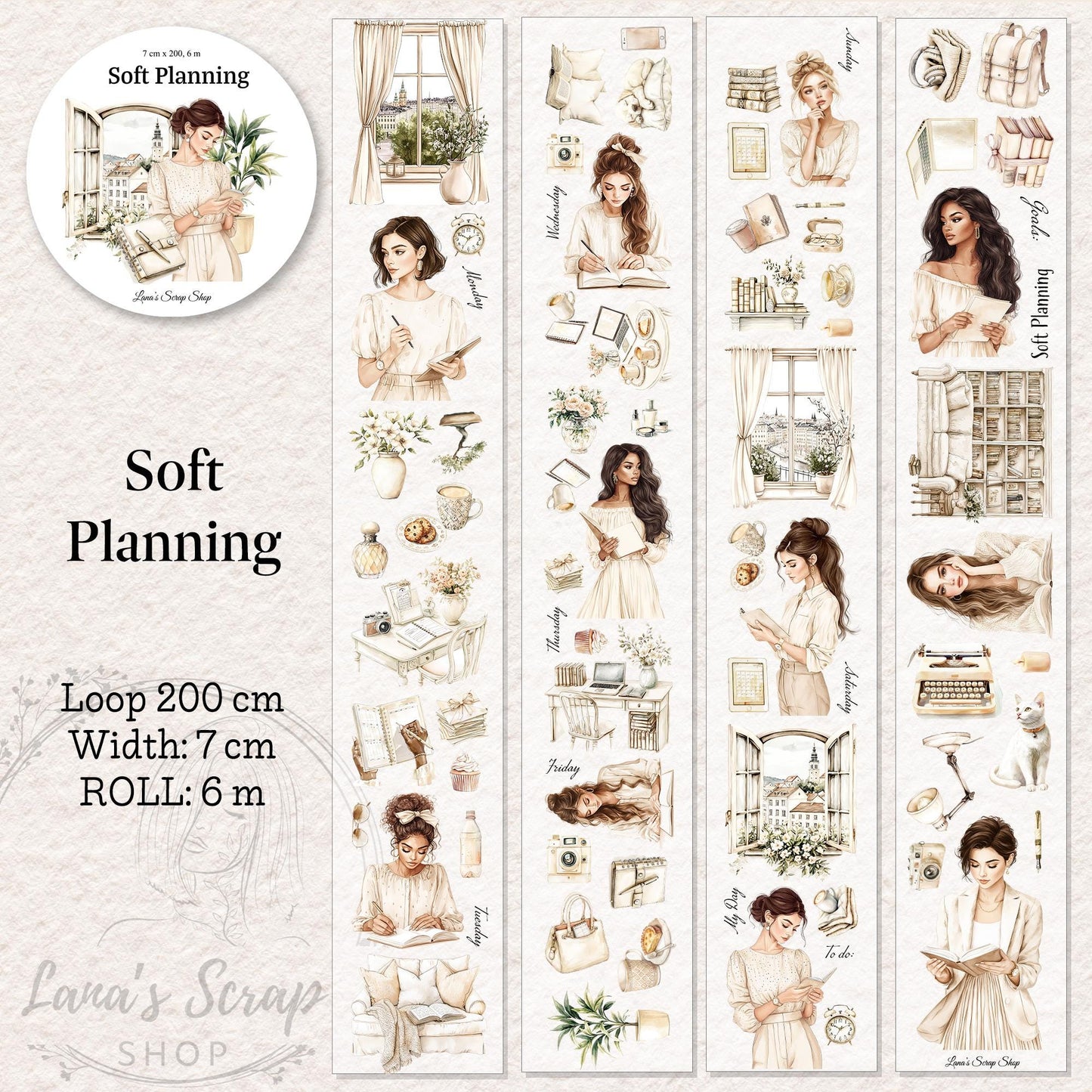 Soft Planning - PET Tape | Scrapbooking and Journaling