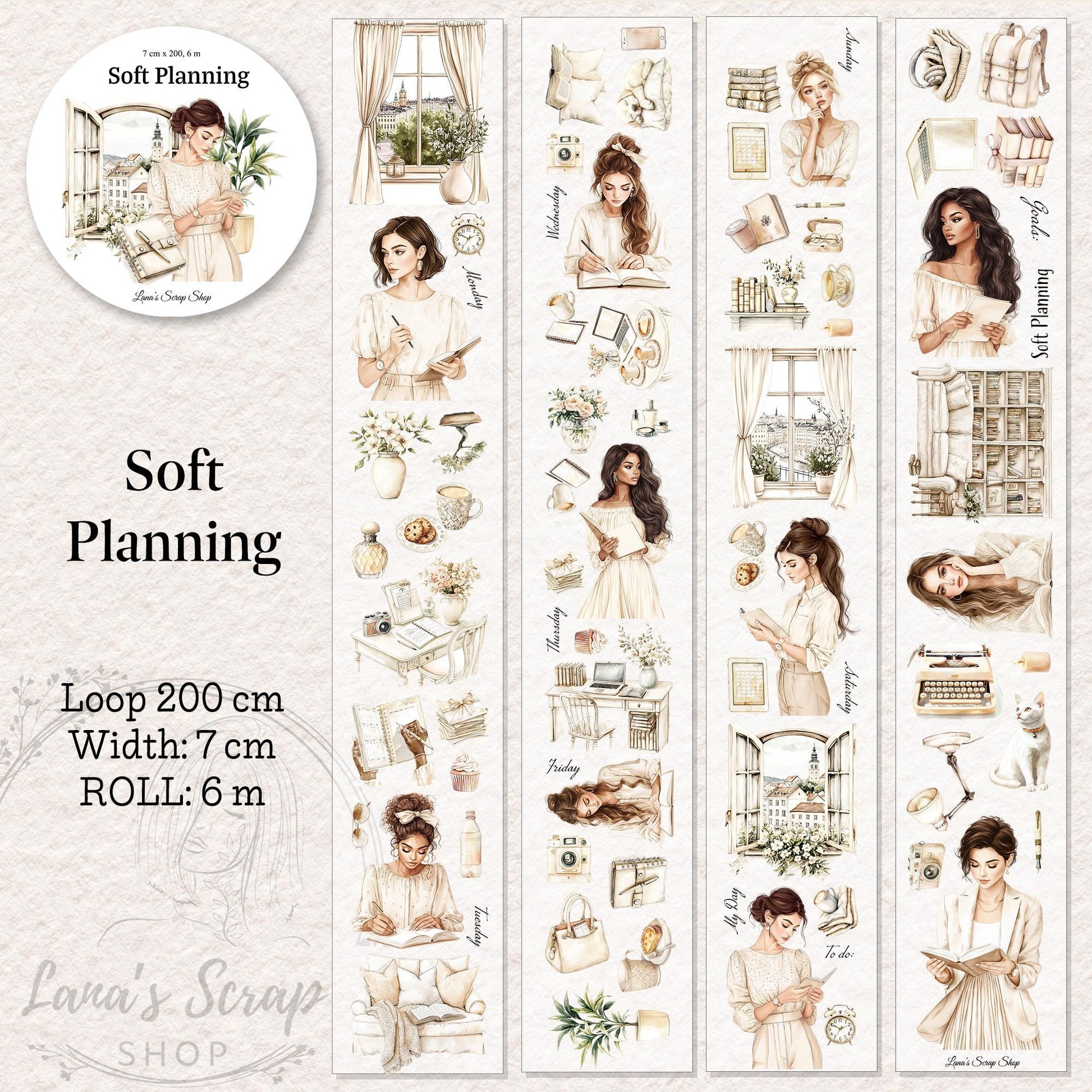Soft Planning - PET Tape | Scrapbooking and Journaling