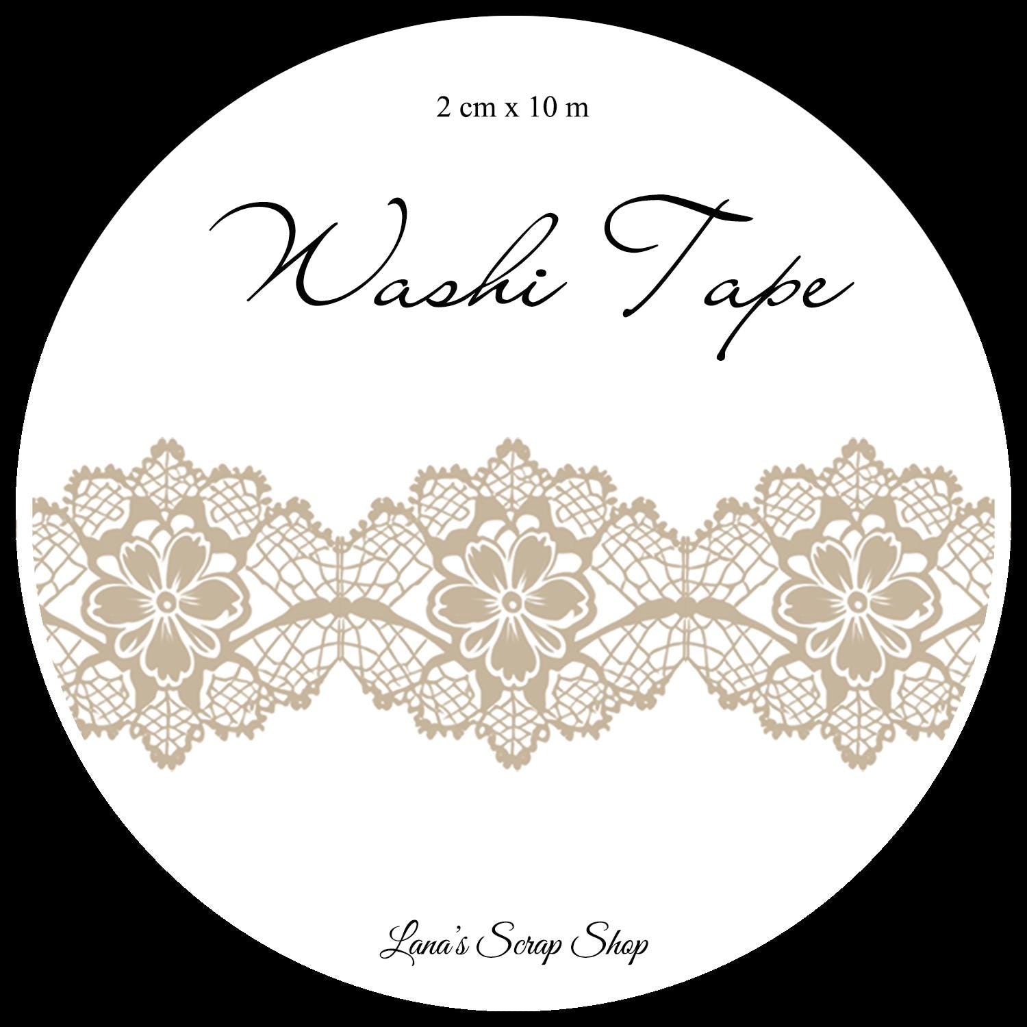 Lace 03, 2 cm wide - WASHI Tape | Scrapbooking & Journaling